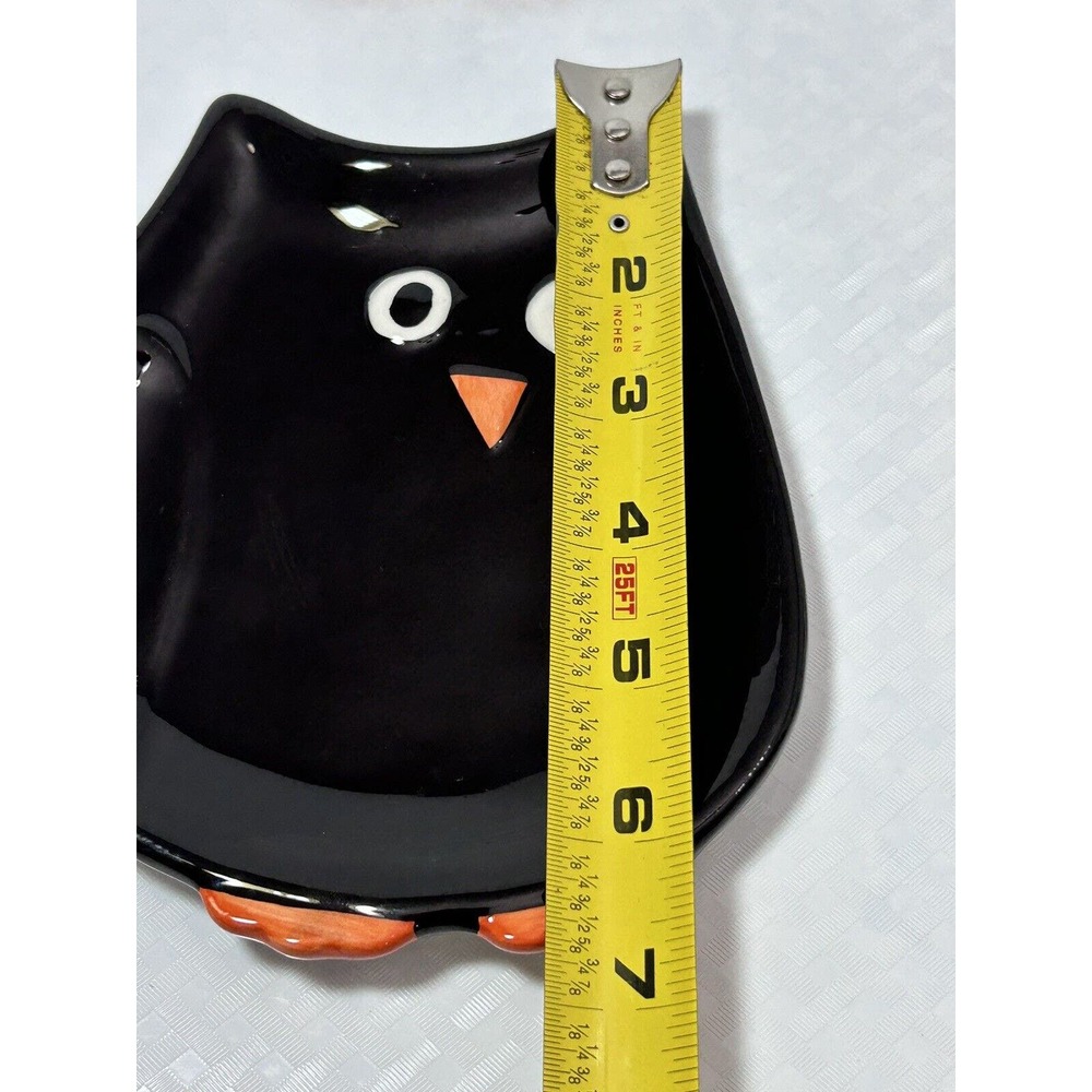 Set/4 RETIRED 6 3/8” Night Owl Snack Appetizer Plates - Picture 8 of 10